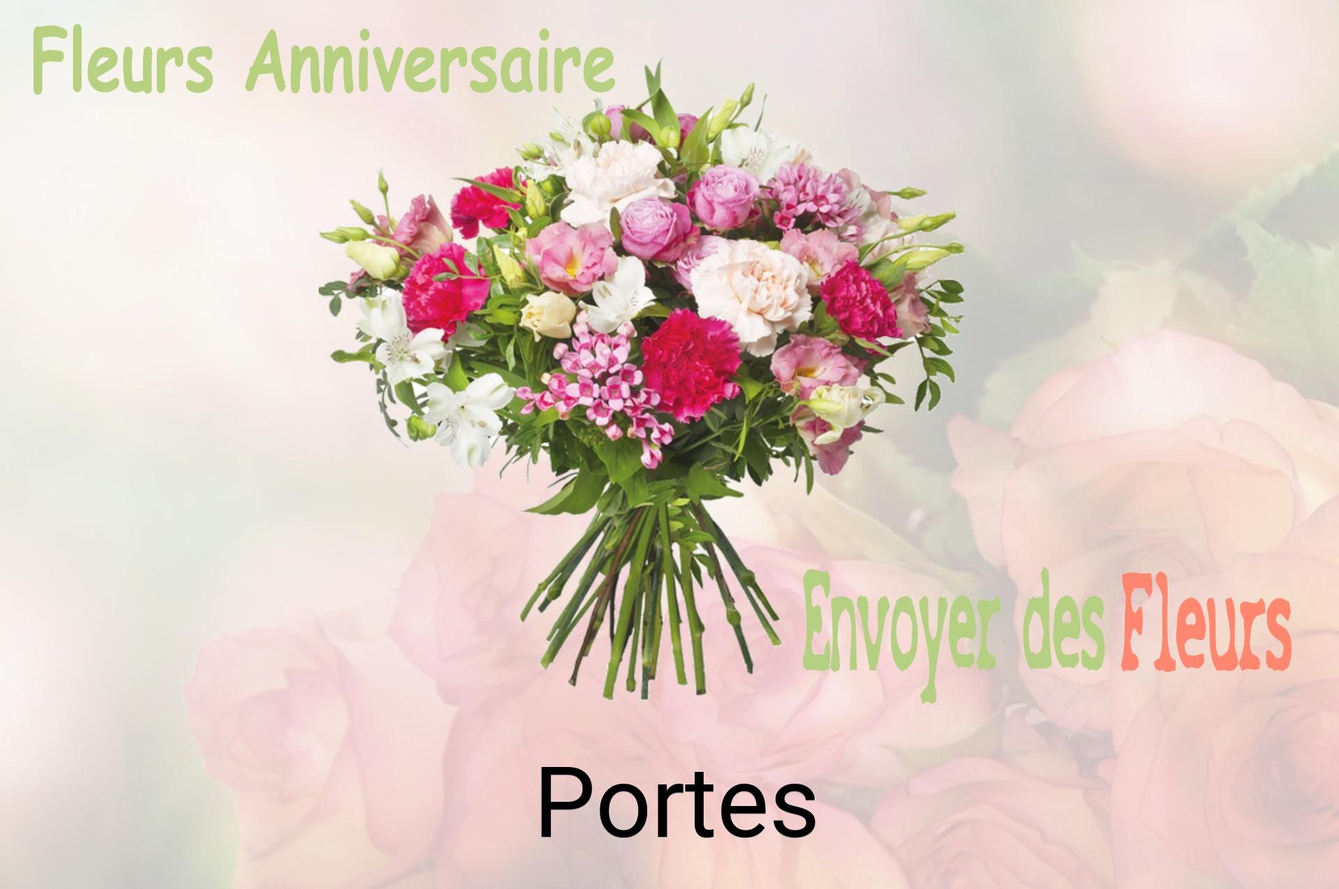 Bouquet de fleurs d’anniversaire livré à Portes